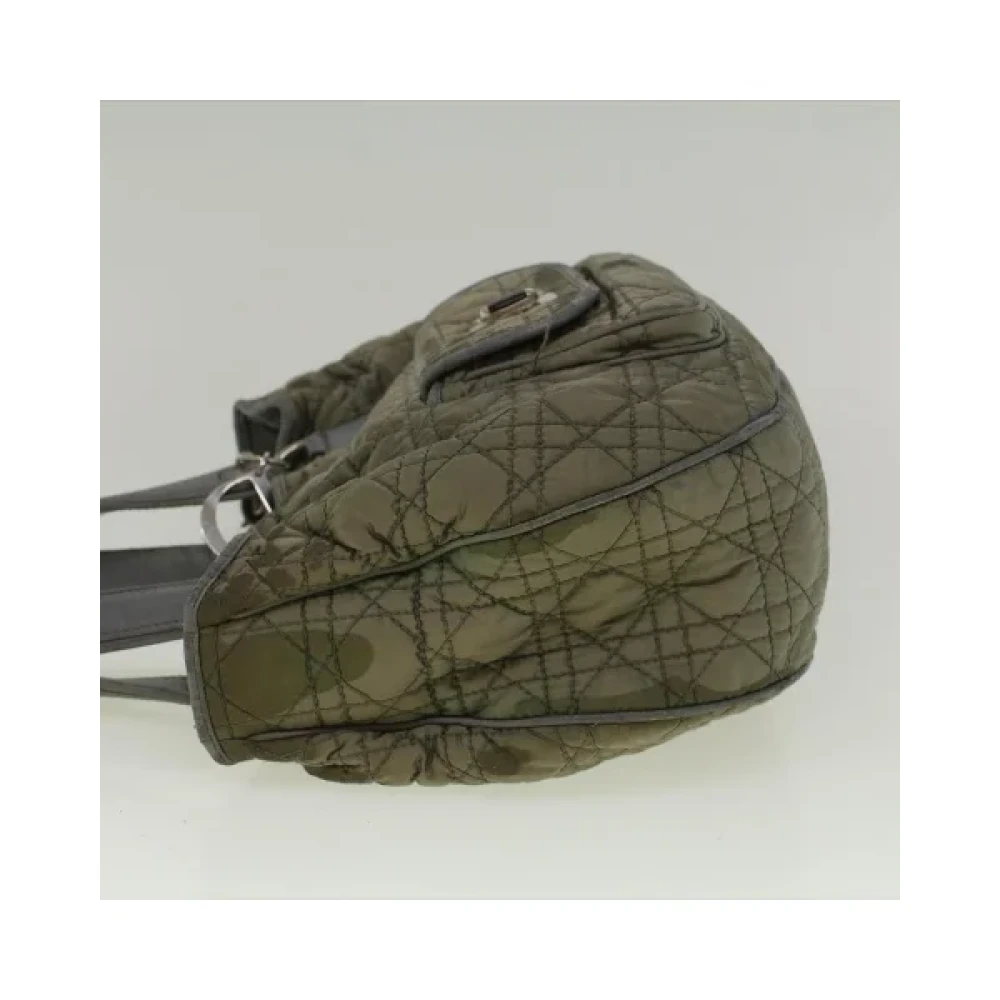 Dior Vintage Pre-owned Nylon handbags Green Dames