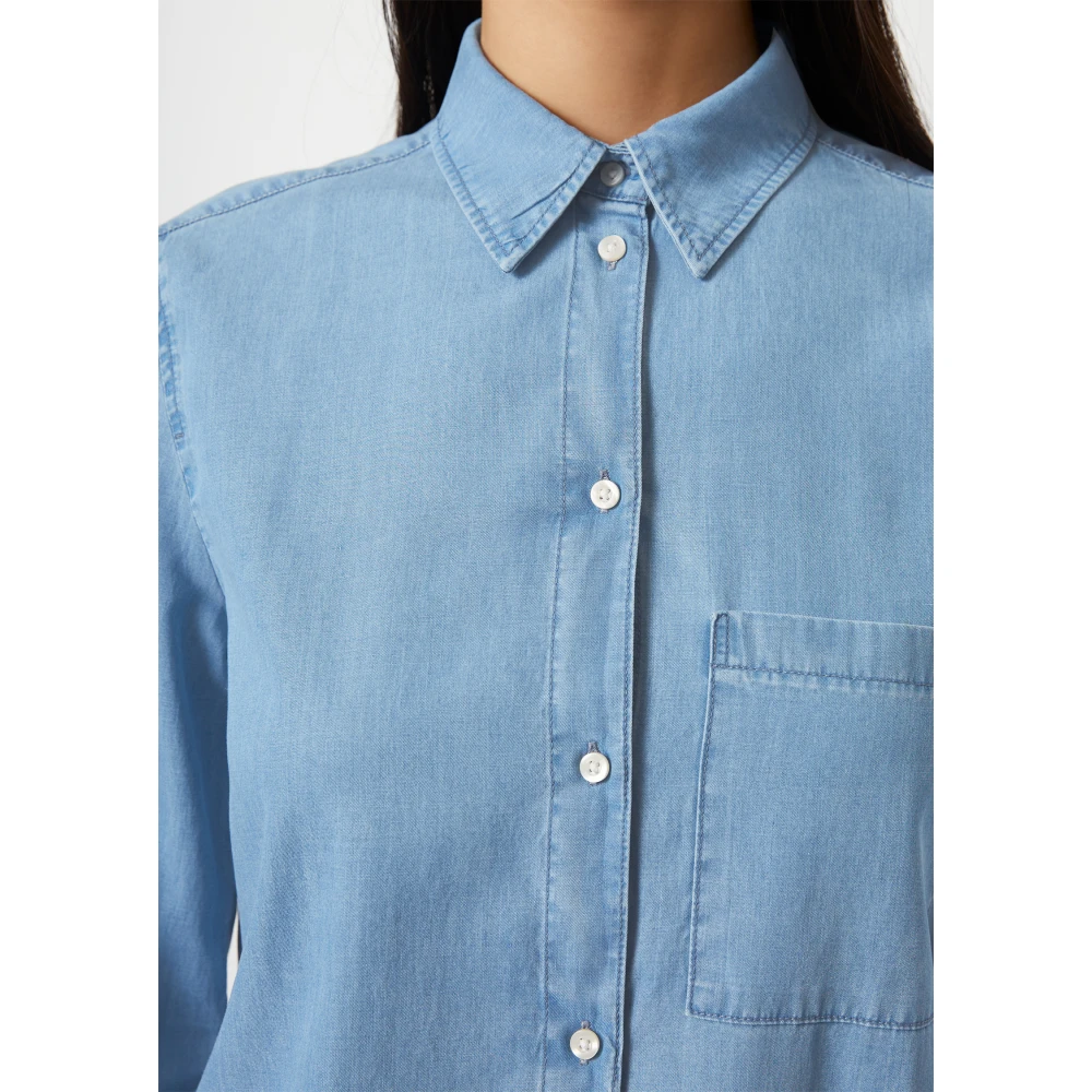 Marc O'Polo Denim blouse regulier Blue Dames
