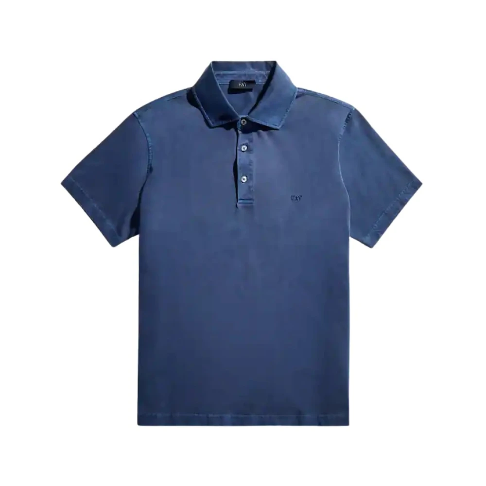 Fay - Tops > Polo Shirts - Blue - Fay - Modalova
