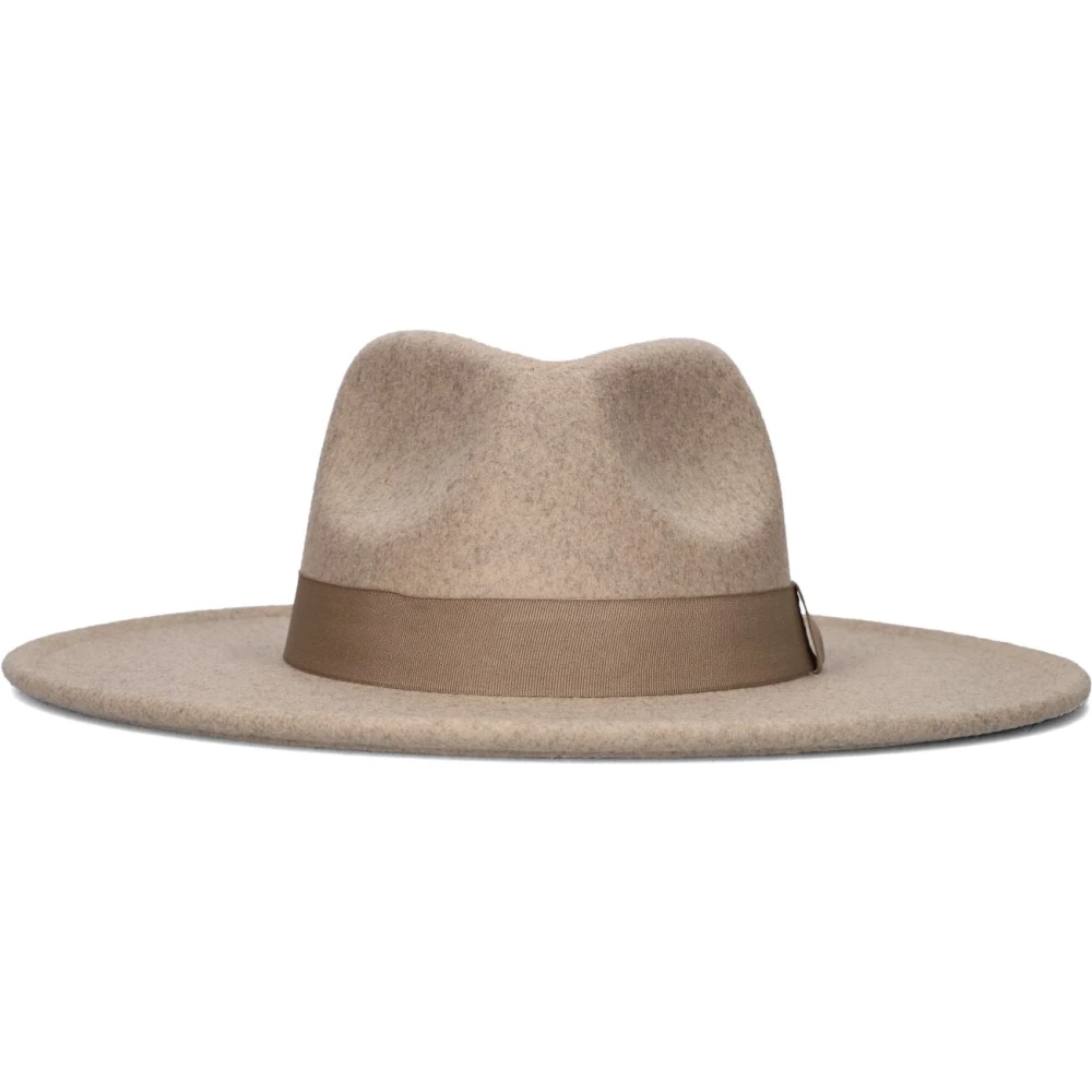 Notre-v Elegante Taupe Hoed voor Vrouwen Beige Dames