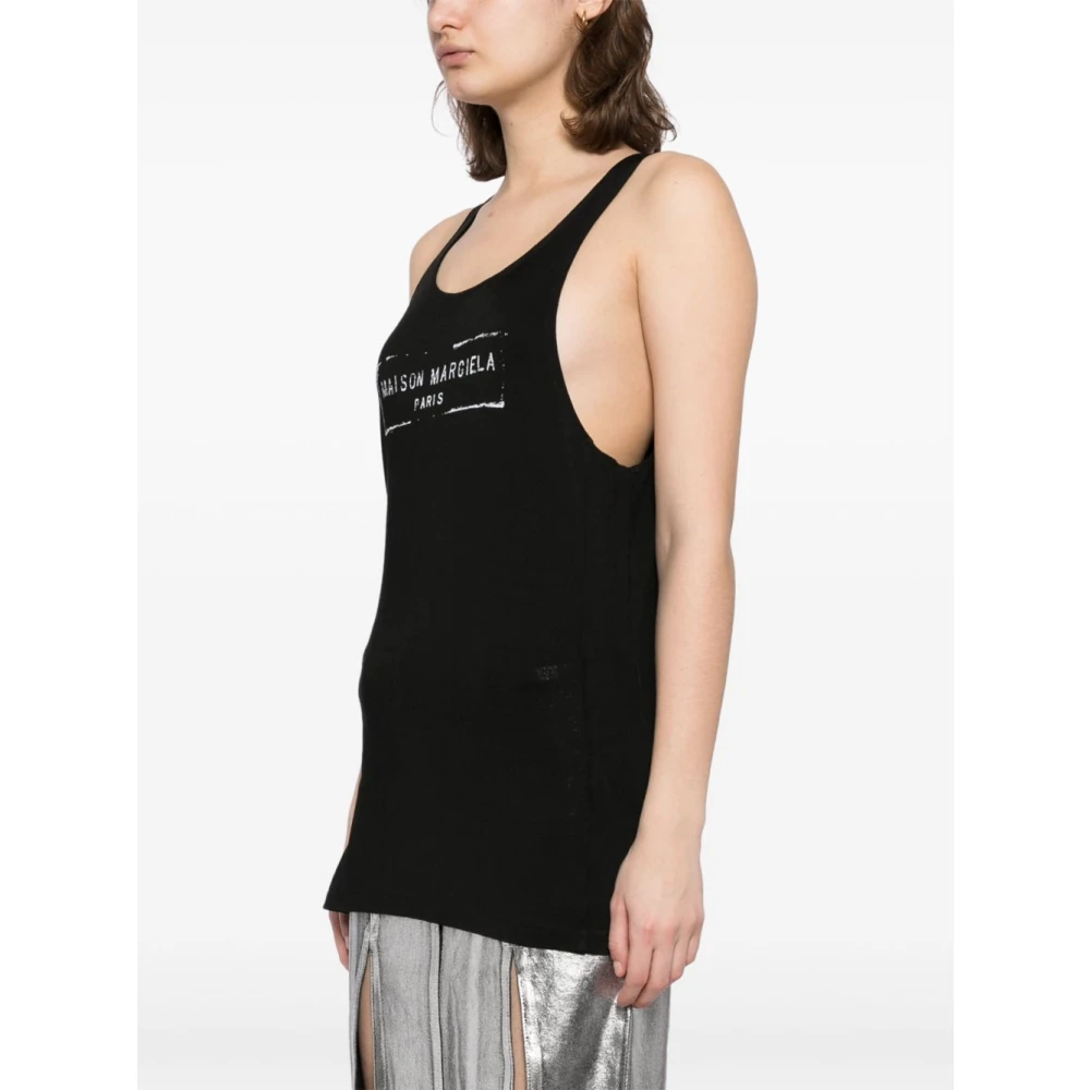 Maison Margiela Zwart Elegant Bovenkleding Black Dames