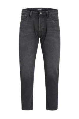 Högmidjade cropped fit svarta jeans