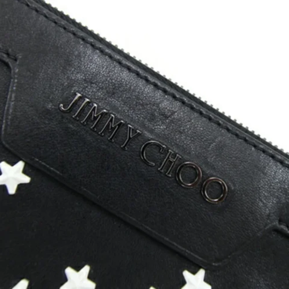 Jimmy Choo Pre-owned Leather clutches Black Dames