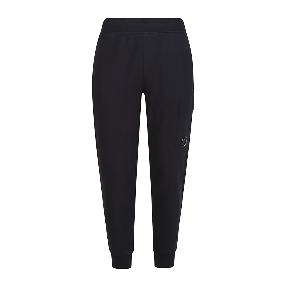 C.p. Company Diagonal Raised Fleece Track Trousers - Male - Sweatpants - Blue - Xl - Trousers