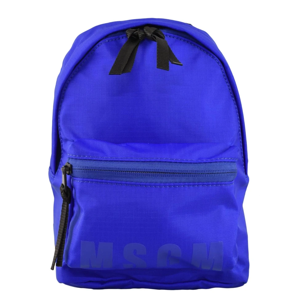 Msgm Polyester Rugzak Blue Heren
