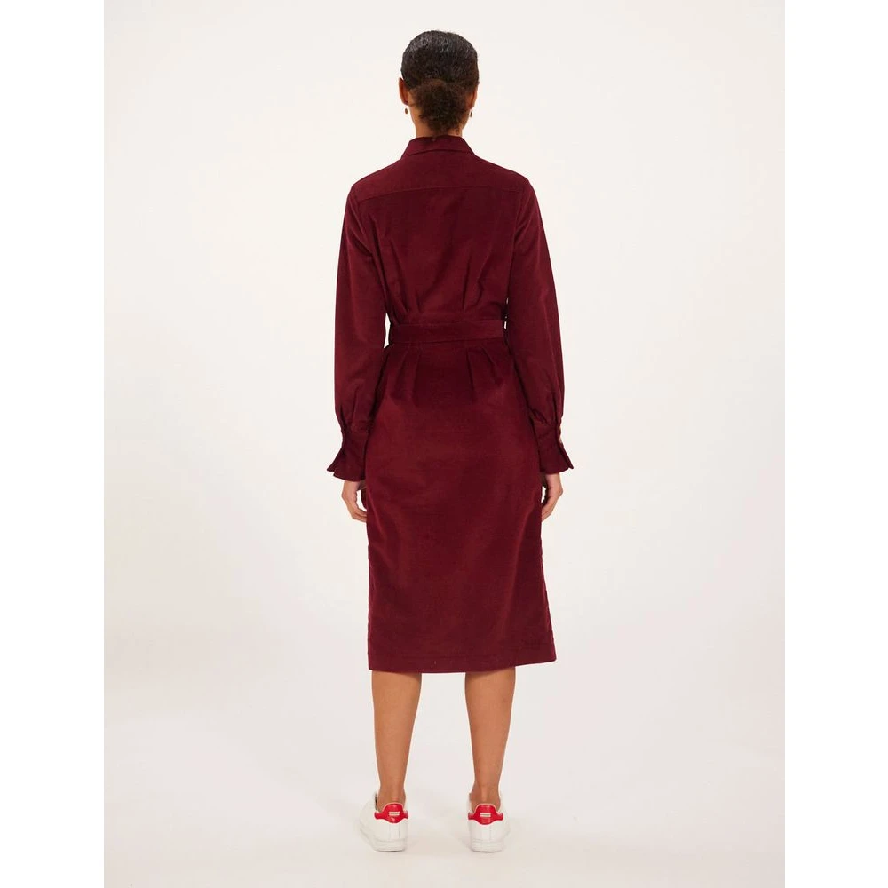 Ines De La Fressange Paris Pruimfluwelen Rosabella Jurk Red Dames