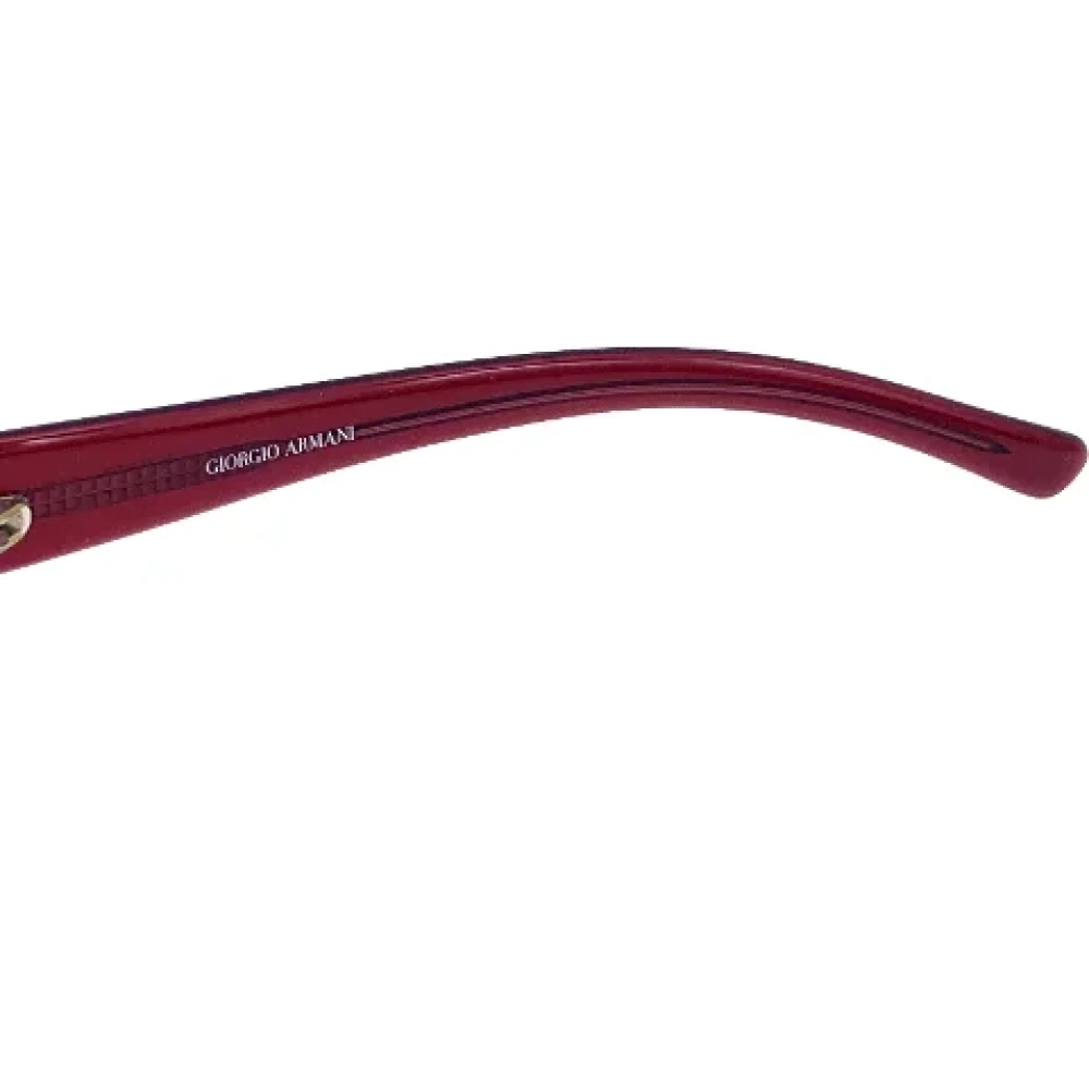 Armani Pre-owned Acetate sunglasses Red Dames