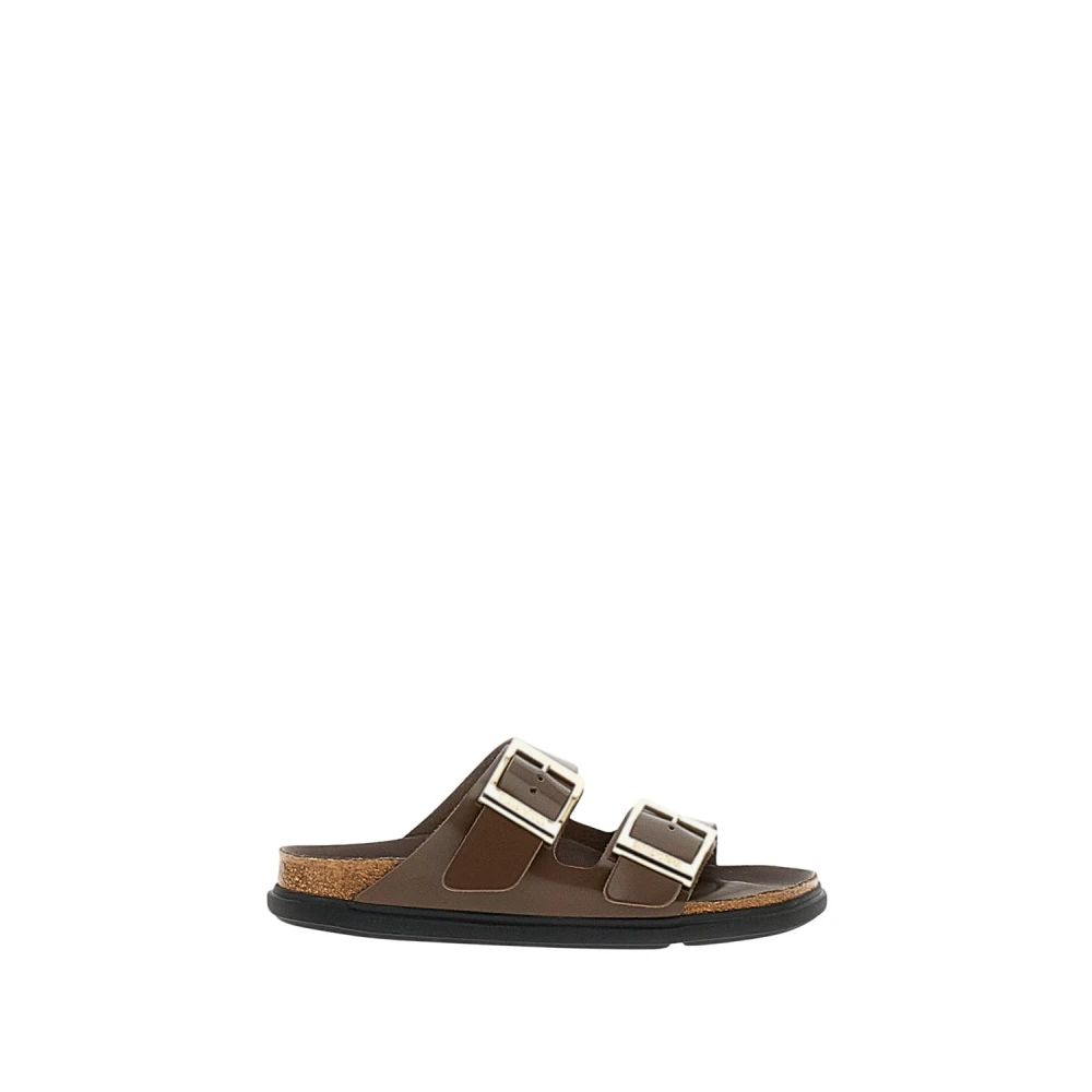 Birkenstock Women's Brown Sliders, 7 Uk, Two-Strap Sandal