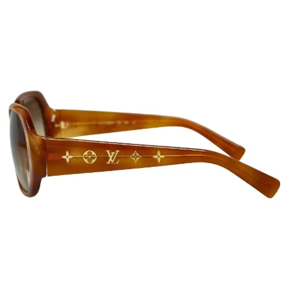 Louis Vuitton Vintage Pre-owned Plastic sunglasses Brown Dames