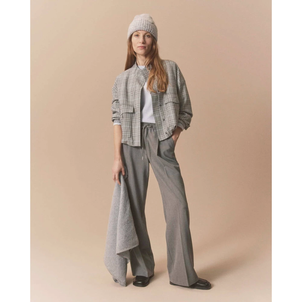 Opus Stijlvolle Mutasi Broek Gray Dames