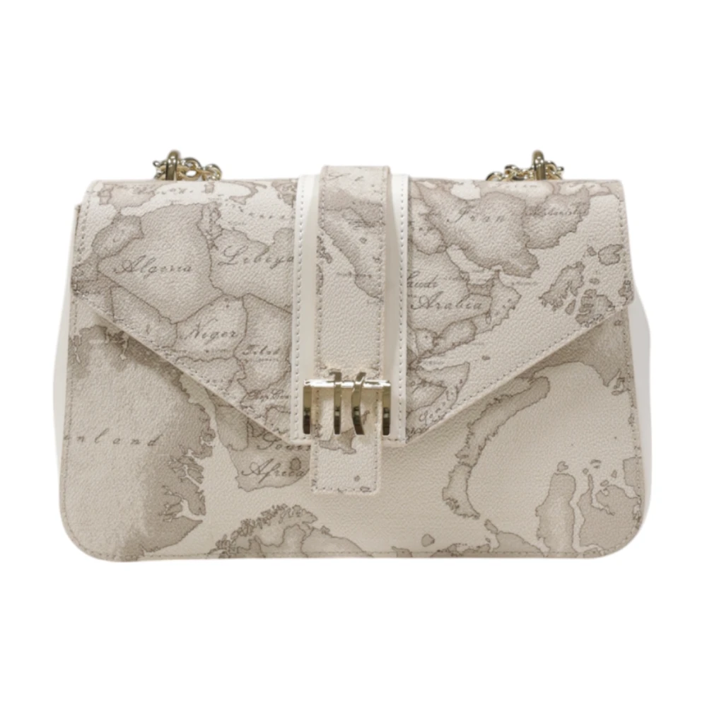 Alviero Martini 1a Classe Middelgrote damestas collectie in PVC Beige Dames