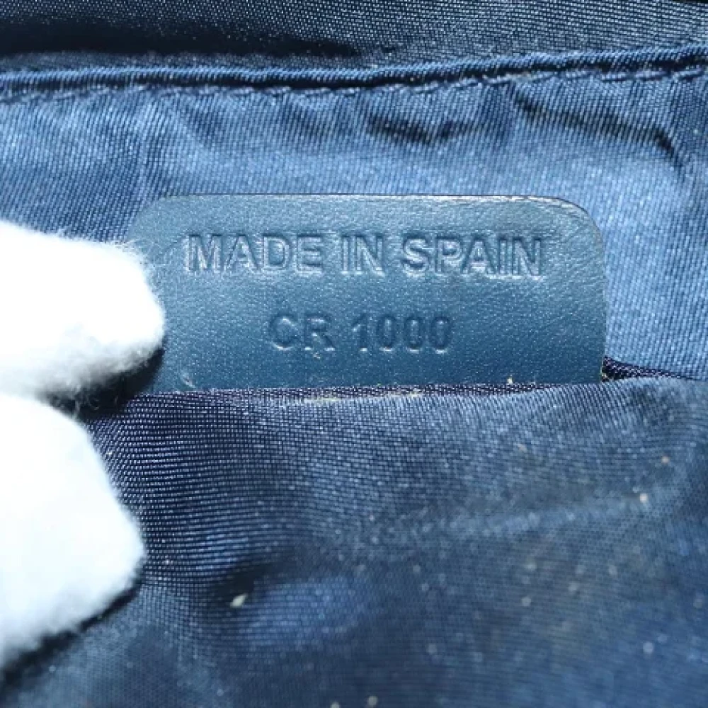 Dior Vintage Pre-owned Canvas wallets Blue Dames