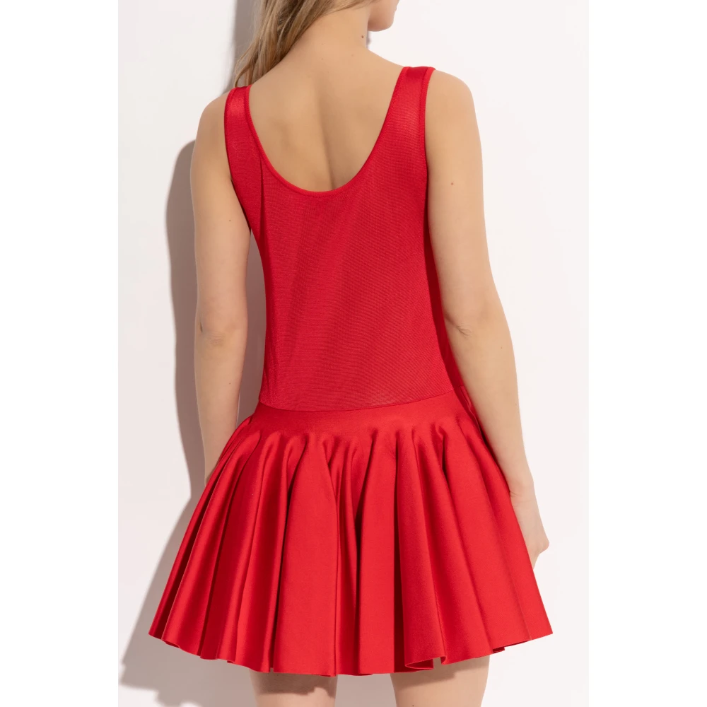 Alaïa Mouwloze jurk Red Dames
