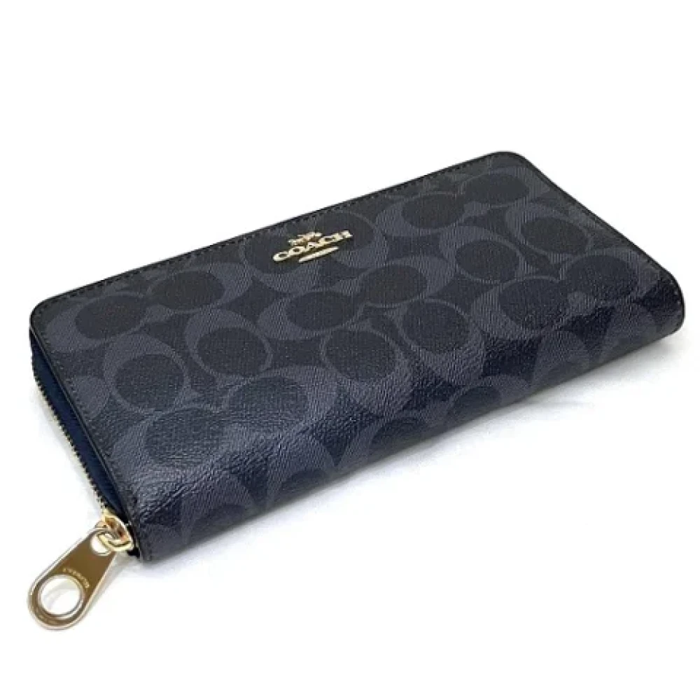 Coach Pre-owned Plastic wallets Blue Dames