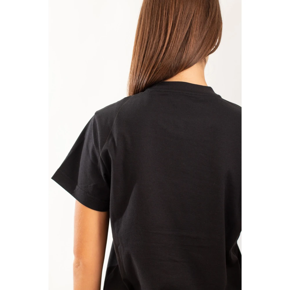 Y-3 Zwarte Regular SS Tee Black Dames