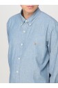 chemise-bleue-a-manches-longues-style-decontracte