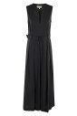 robe-midi-noire-sans-manches-col-en-v