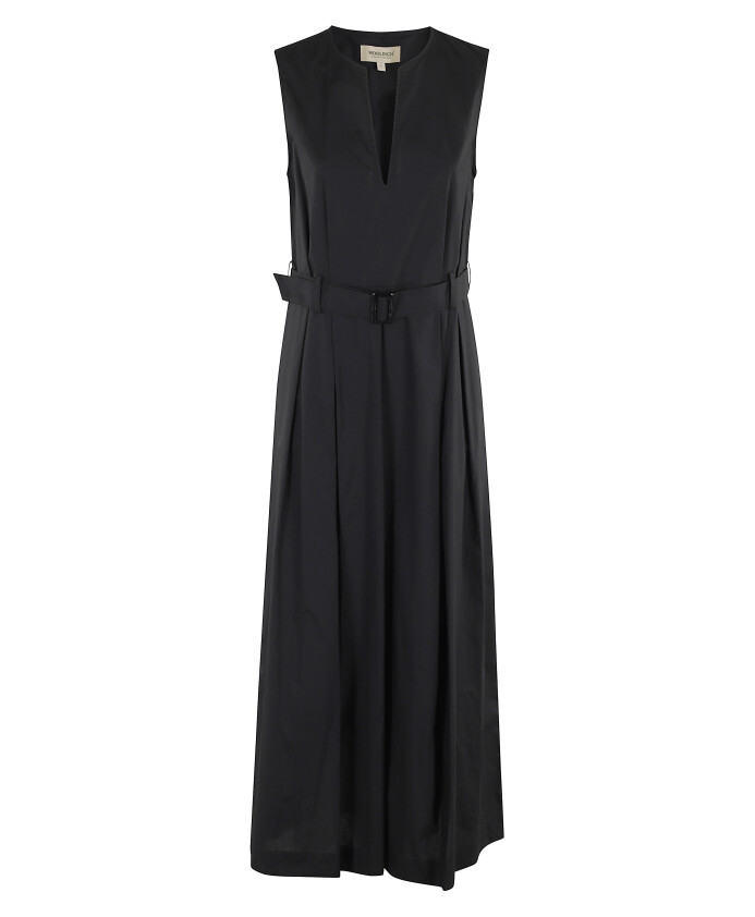 robe-midi-noire-sans-manches-col-en-v