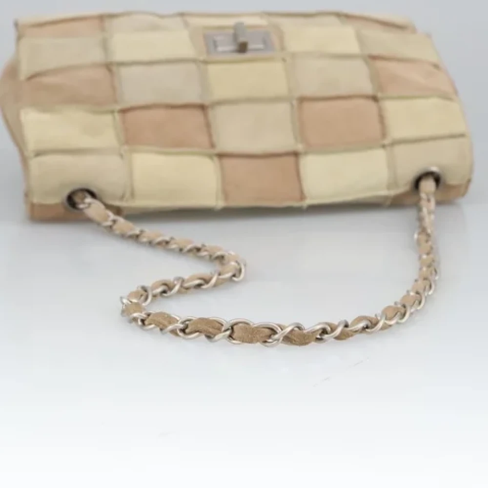 Chanel Vintage Pre-owned Suede shoulder-bags Beige Dames