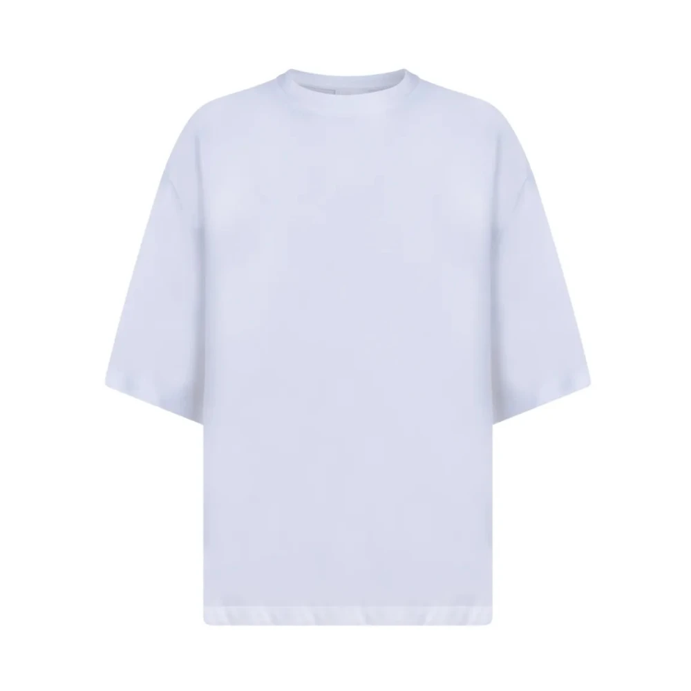 Dondup White T-Shirts, Female, L, Girocollo Regular In Jersey 70/2