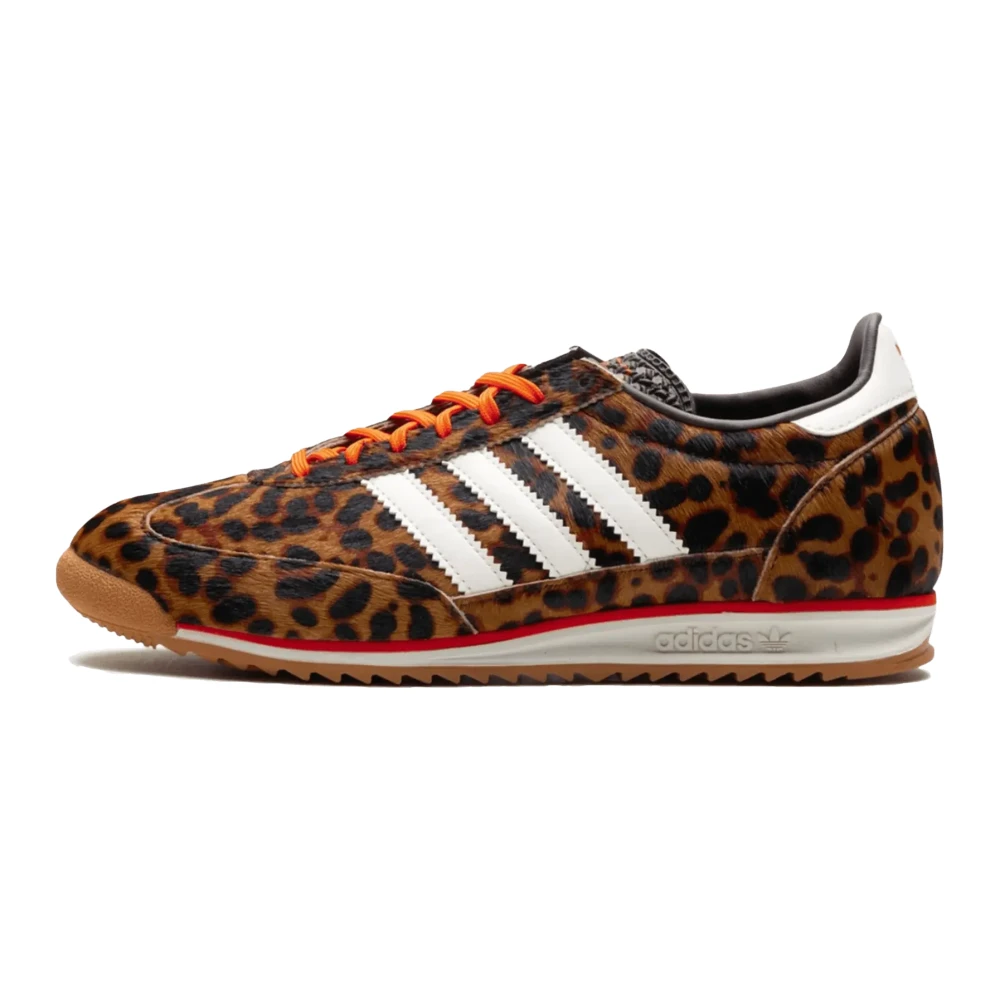 Adidas Women's Brown Skateboarding, 5 2/3 Uk, Leopard Print Retro Style Trainers