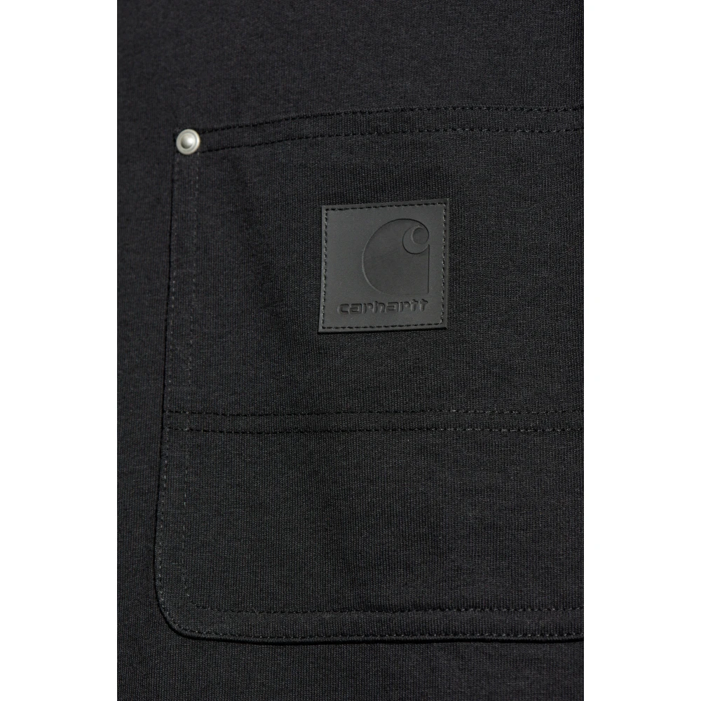 Carhartt WIP T-shirt met zak Black Heren