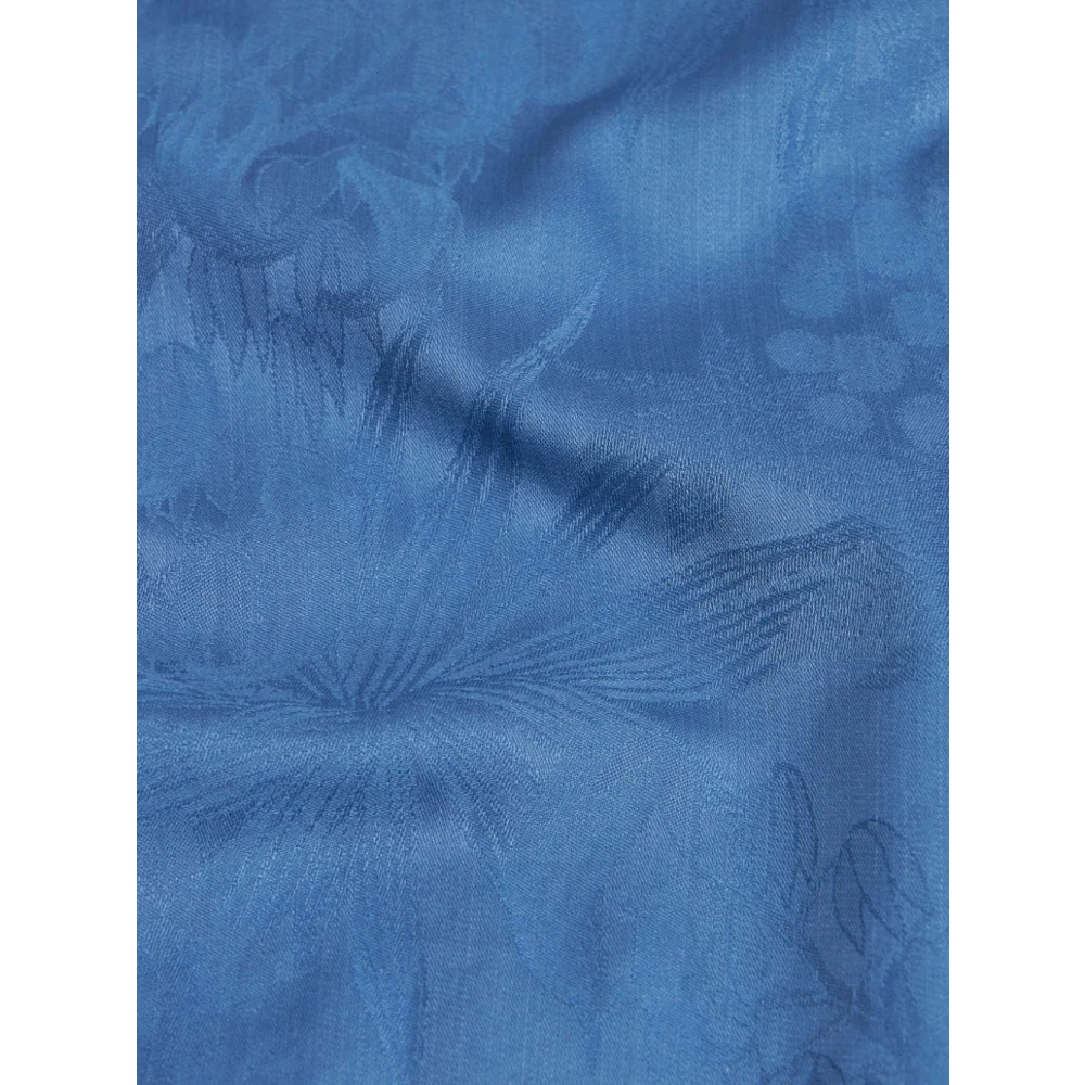 ETRO Blauw Rome Shirt met Amoeben Blue Heren