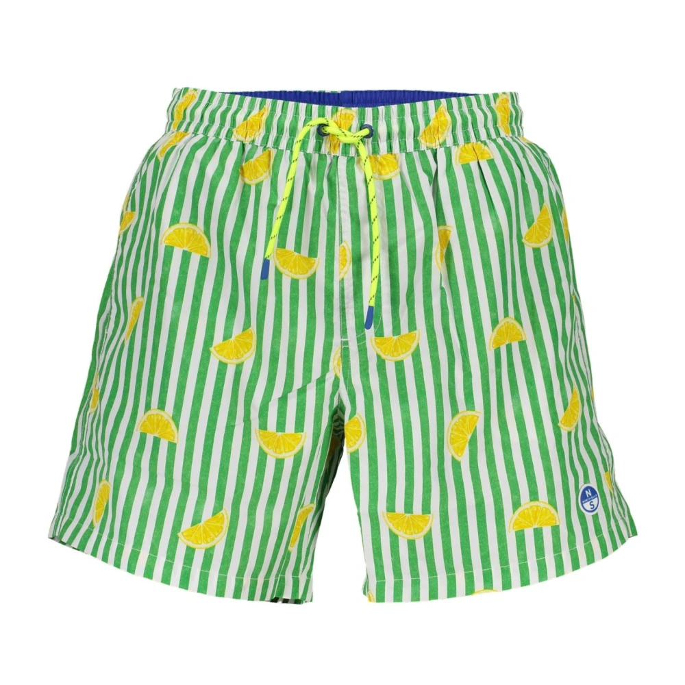 North Sails Groene Heren Zwemboxers met Contrastdetails Green Heren