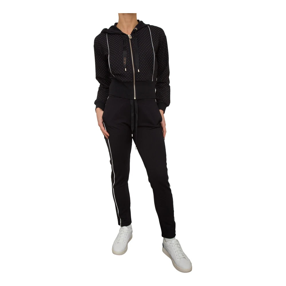 Liu Jo Zwarte Sweatshirt met Moderne Stijl Black Dames