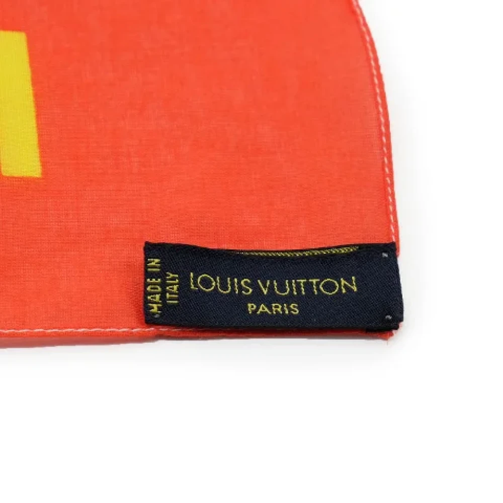 Louis Vuitton Vintage Pre-owned Cotton scarves Multicolor Dames