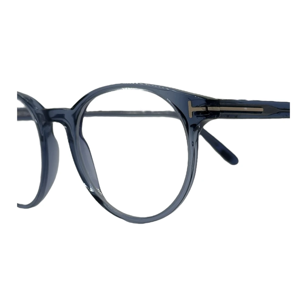Tom Ford Vintage Ronde Zonnebril Blauw Transparant Blue Unisex