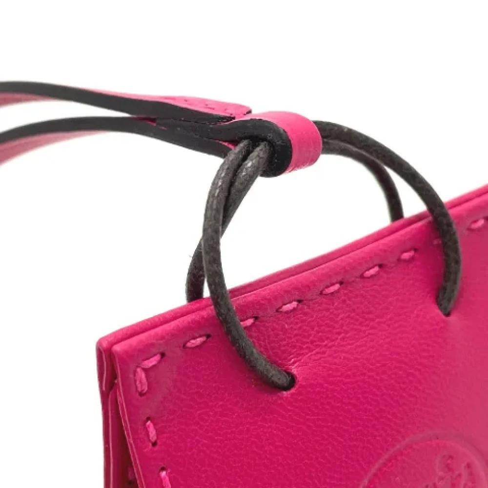 Hermès Vintage Pre-owned Leather handbags Pink Dames