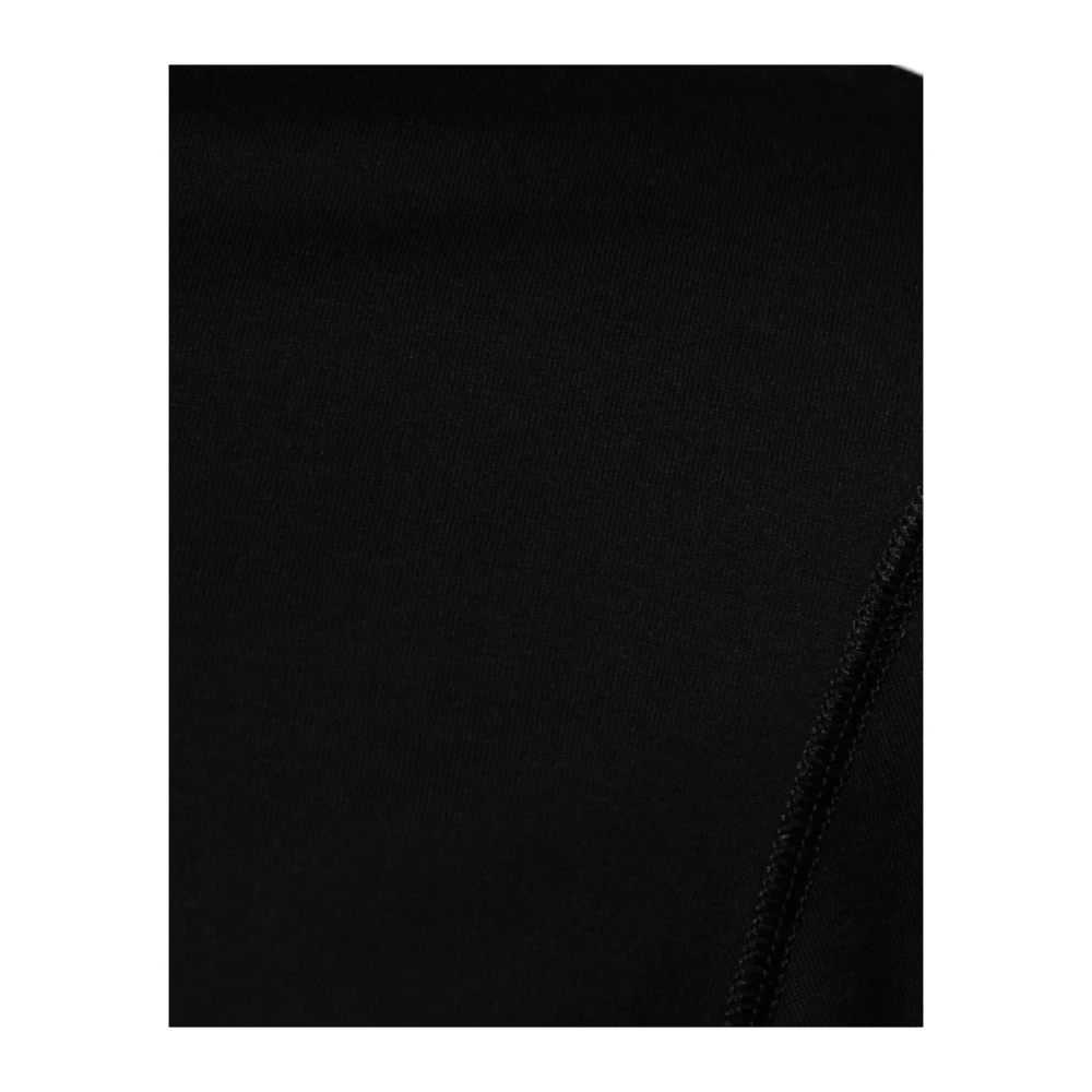 Dolce & Gabbana Donkerrode Cashmere Crew Neck Sweater Black Heren