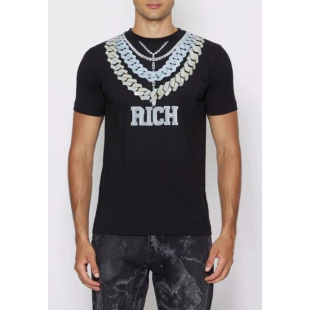 John Richmond Heren Shinazu T-shirt Black Heren