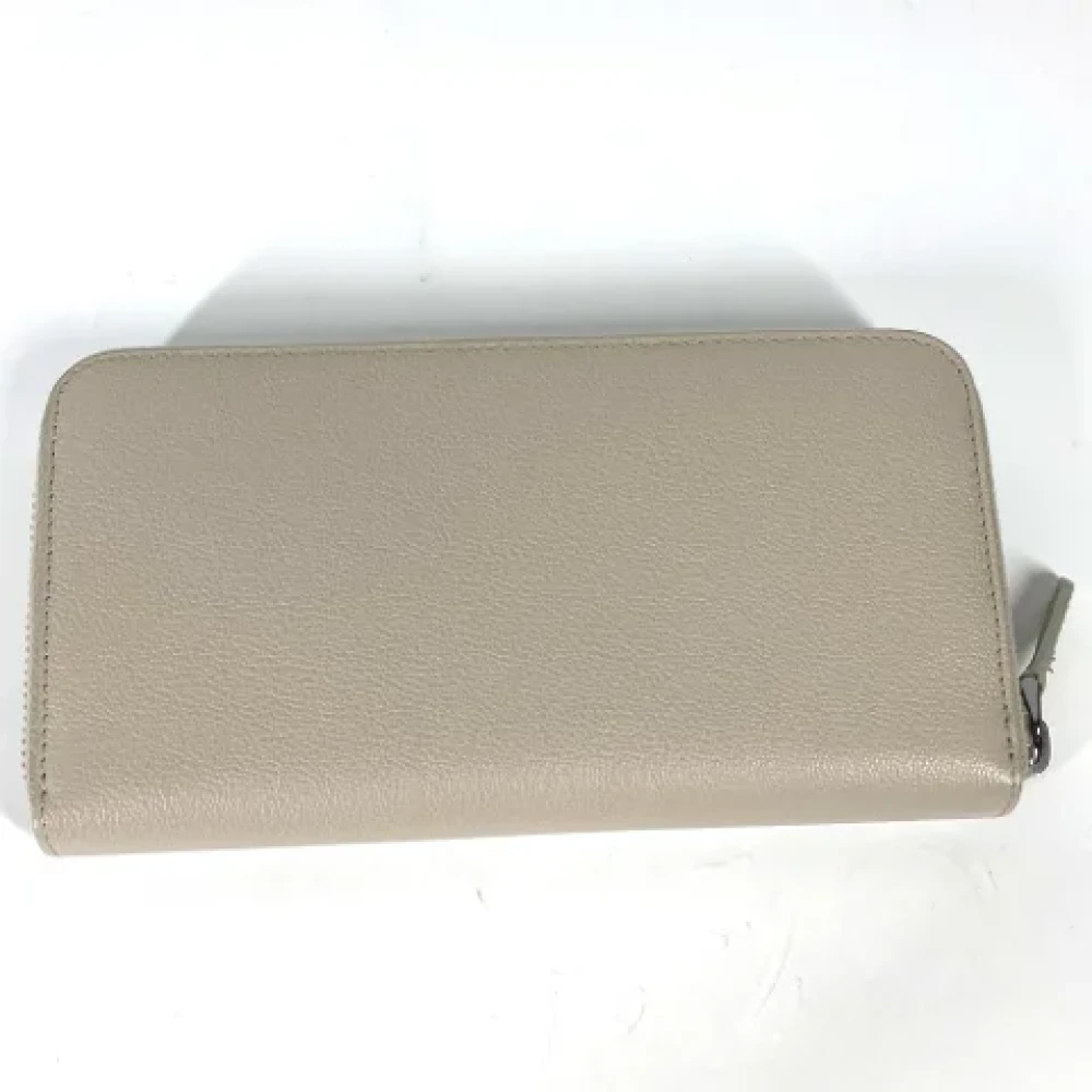 Bvlgari Vintage Pre-owned Leather wallets White Dames