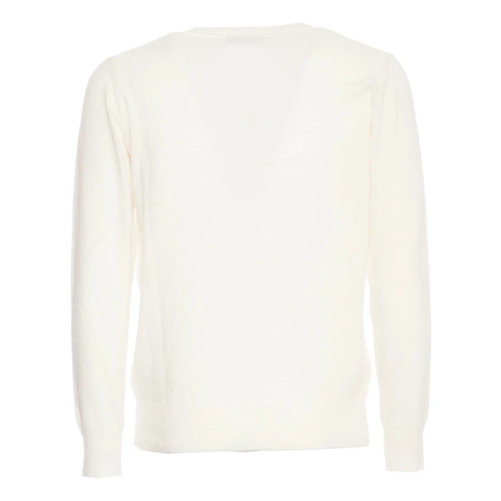 MC2 Saint Barth Witte Reiger Crew-Neck Sweater White Heren