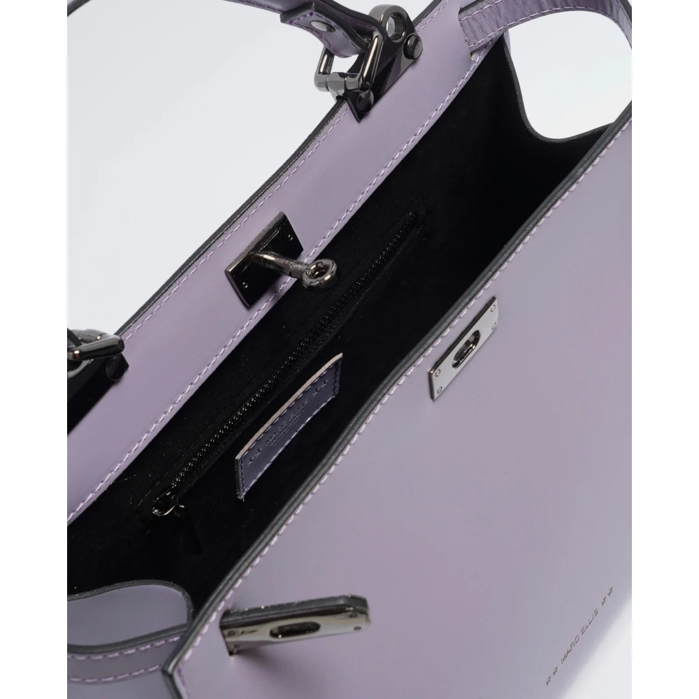 Marc Ellis Lila Queen Leren Schoudertas Purple Dames