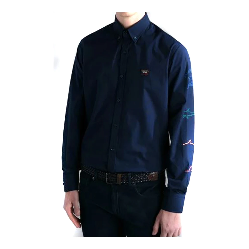 PAUL & SHARK Stijlvolle Herenoverhemd Upgrade Blue Heren