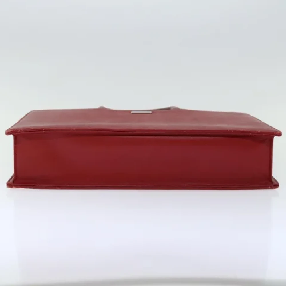 Burberry Vintage Pre-owned Leather briefcases Red Dames