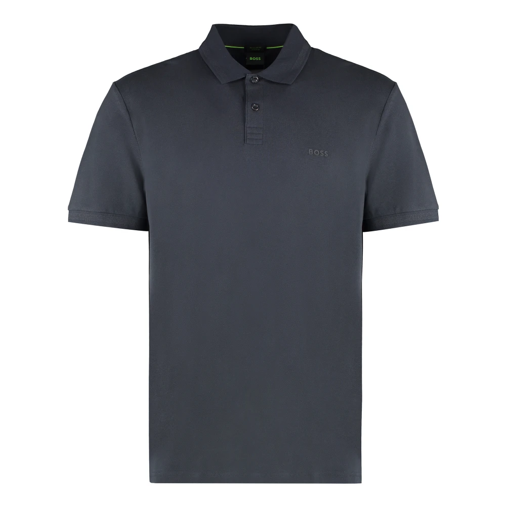 Hugo Men's Blue Polo Shirts, 3XL, Cotton-Piqué Polo Shirt