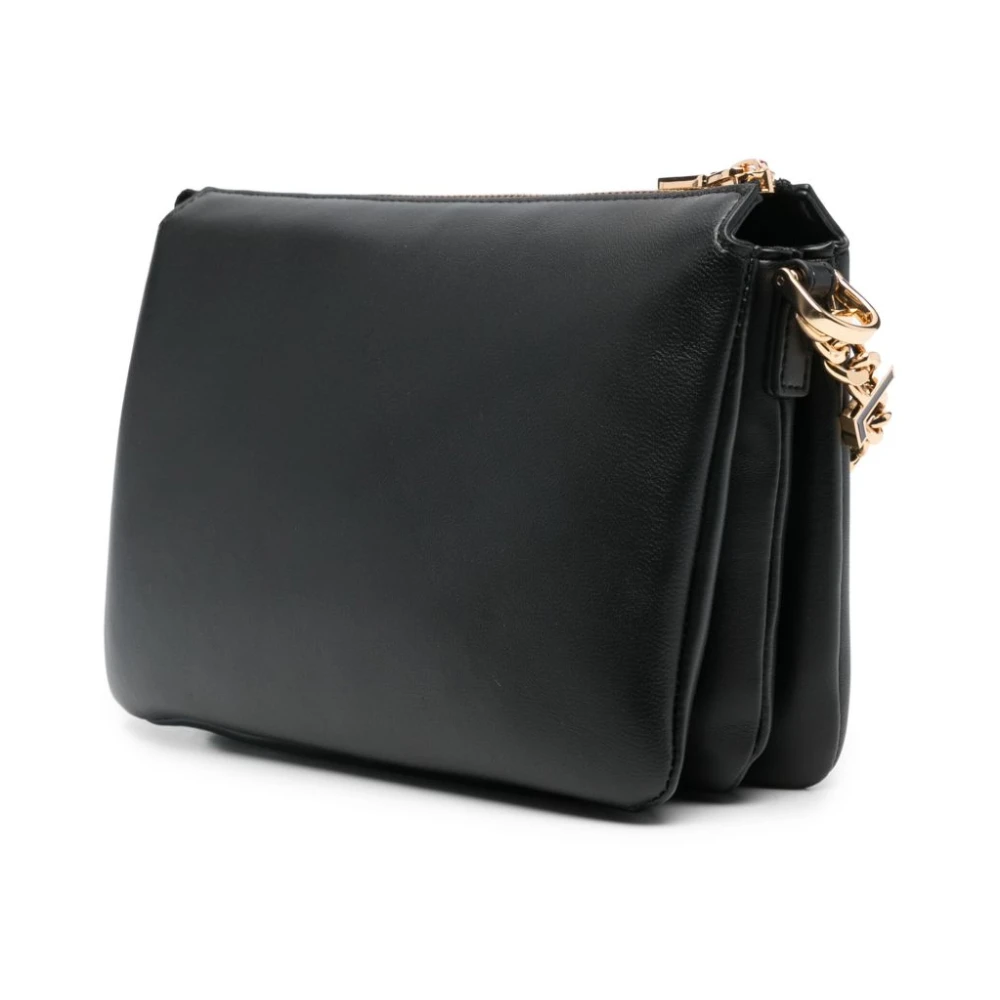 Love Moschino Zwarte Ketting-handvat Schoudertas Black Dames