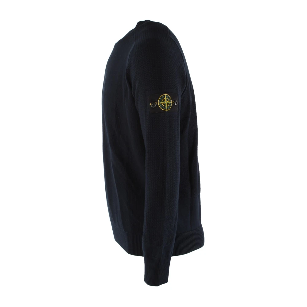 Stone Island Blauwe Katoenen Sweater 8015536b4 v0020 Blue Heren