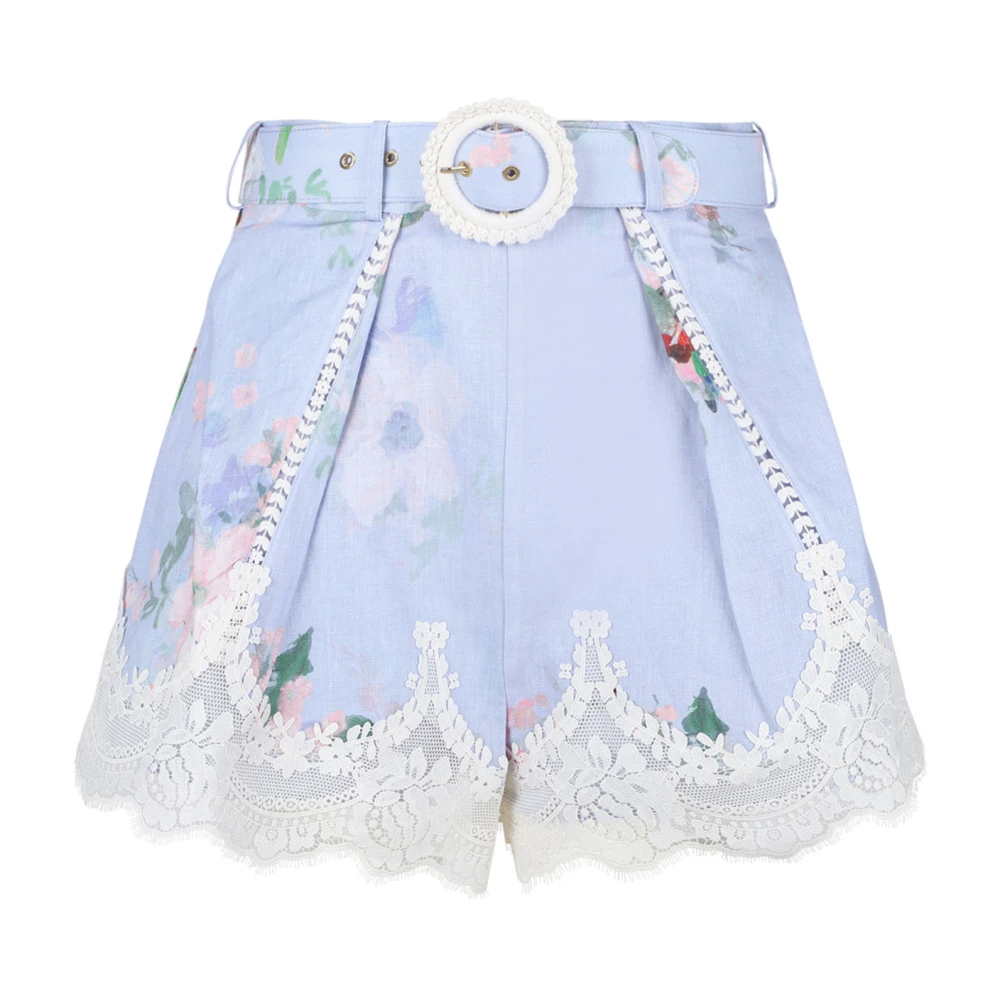 Zimmermann Stijlvolle Zomer Shorts Blue Dames
