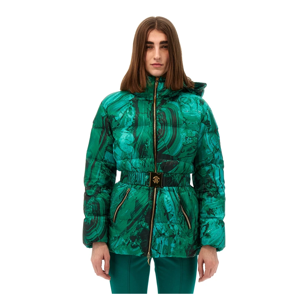 Roberto Cavalli Stijlvolle Jas voor Mannen Green Dames