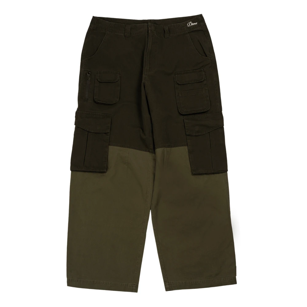Dime Mtl Olijfgroene Viskledingbroek Green Heren