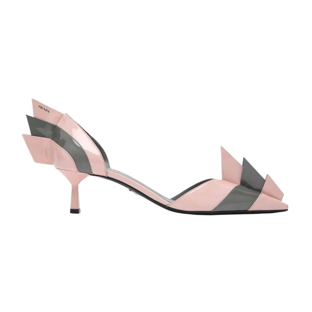 Prada Women's Pink Elegant Heeled Pumps