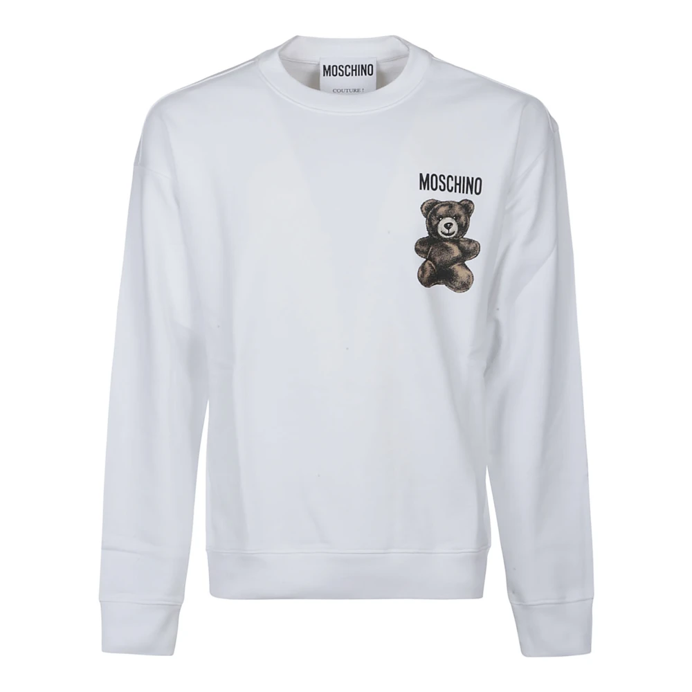 Moschino Schattige Beer Sweater White Heren