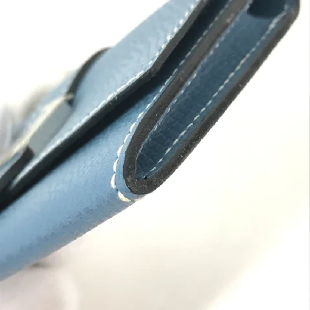 Hermès Vintage Pre-owned Leather home-office Blue Dames