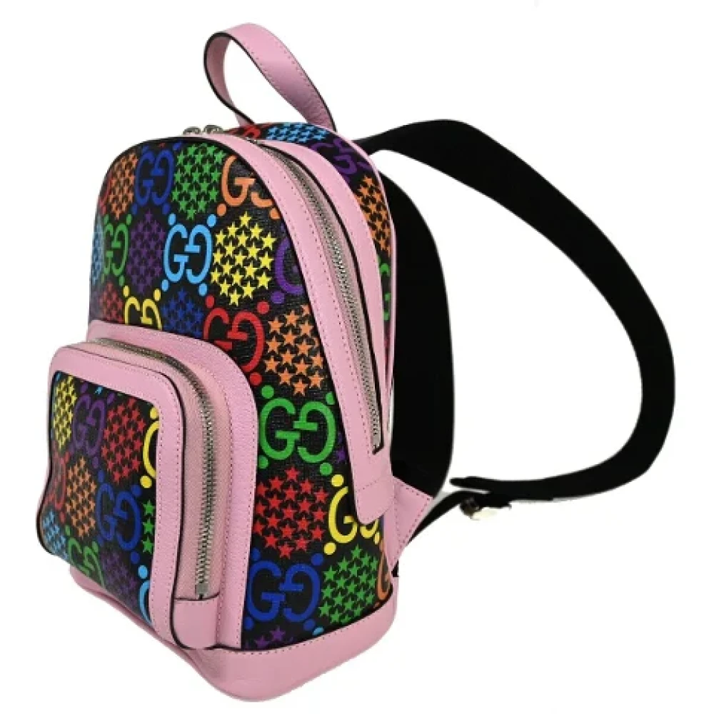 Gucci Vintage Pre-owned Canvas backpacks Multicolor Dames