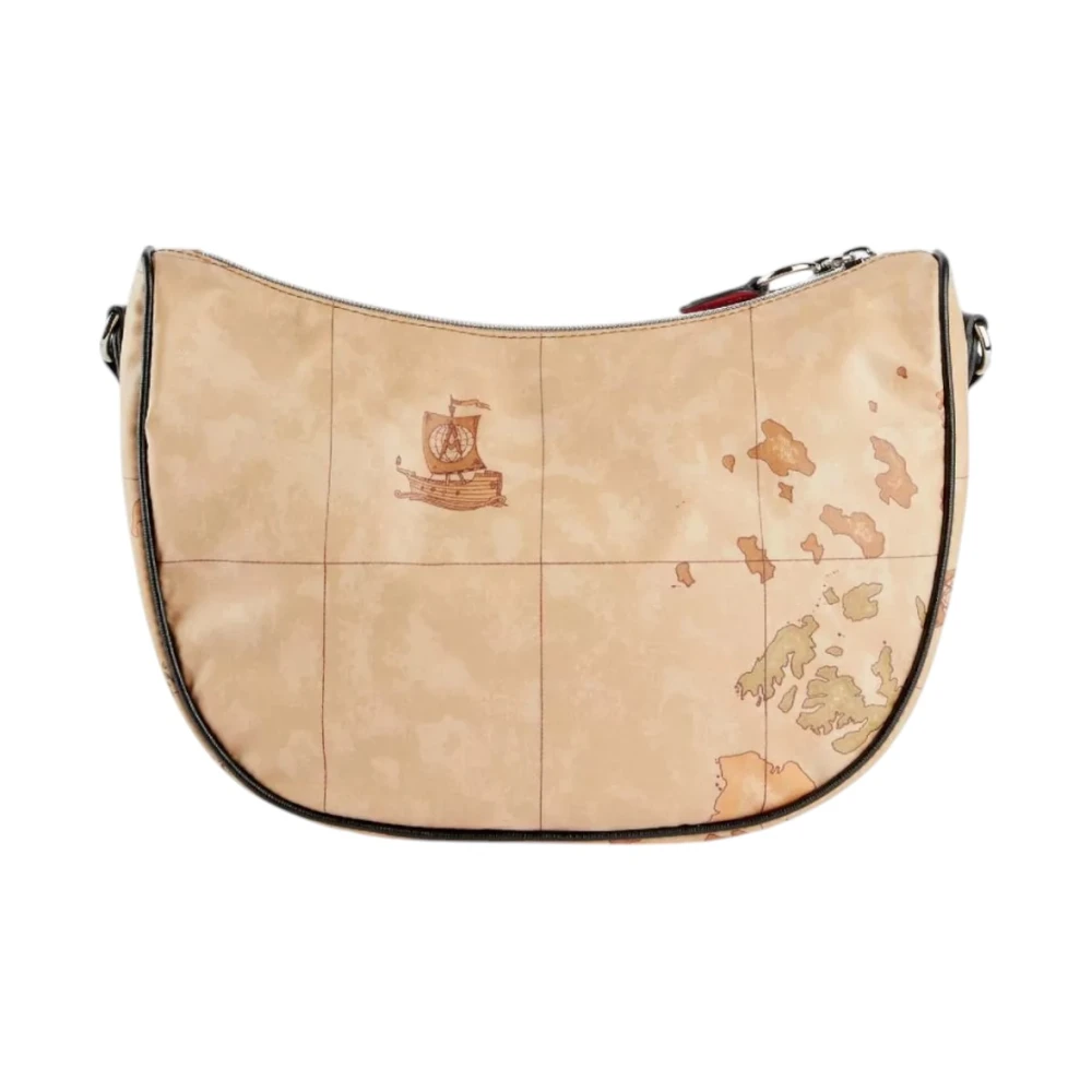 Alviero Martini 1a Classe Donnavventura Geo Classic Schoudertas Beige Dames